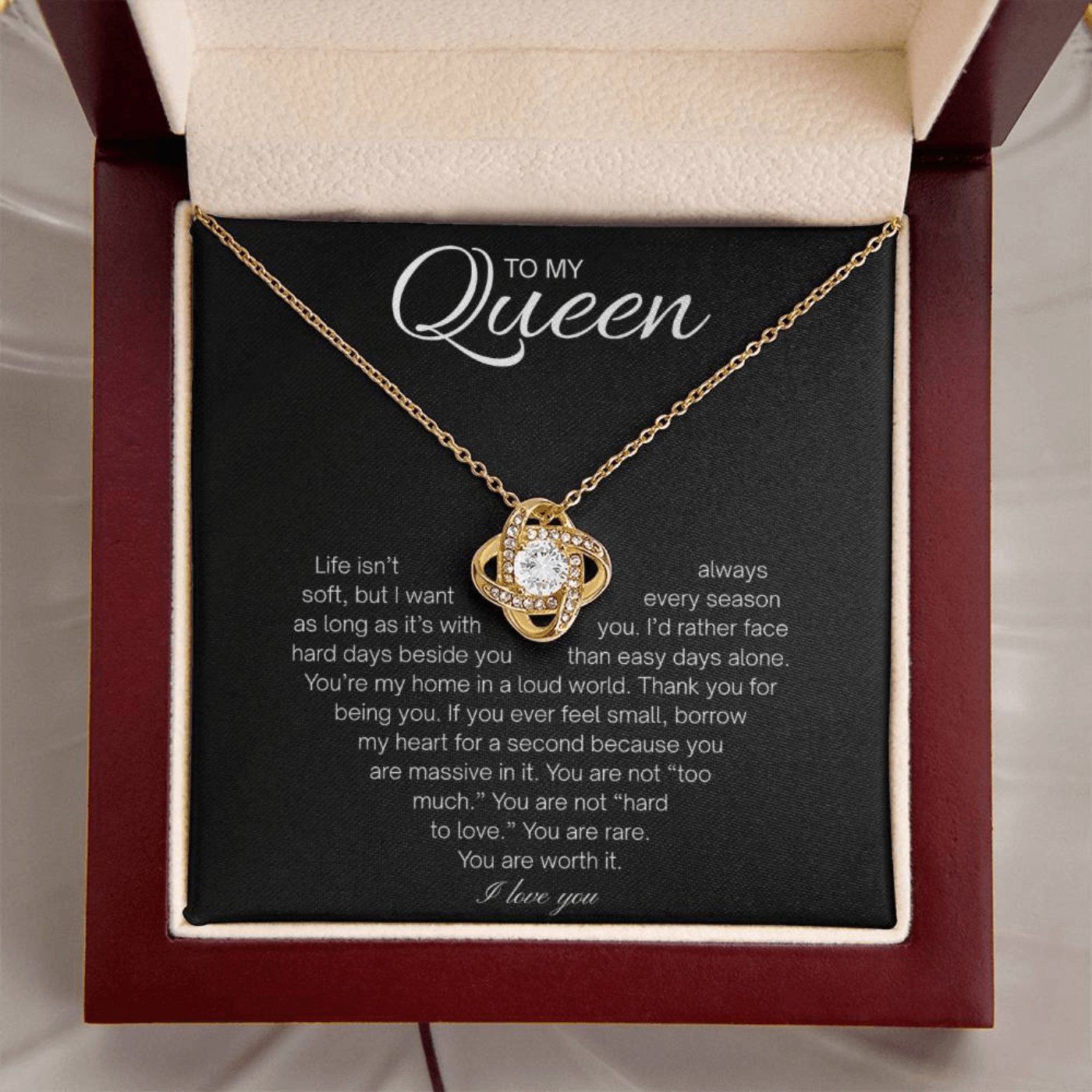 To My Queen: The Absolute Promise Necklace