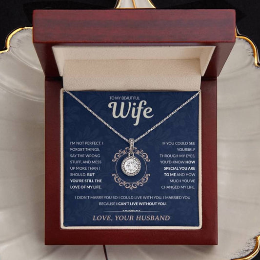 To My Beautiful Wife: The Eternal Promise Necklace
