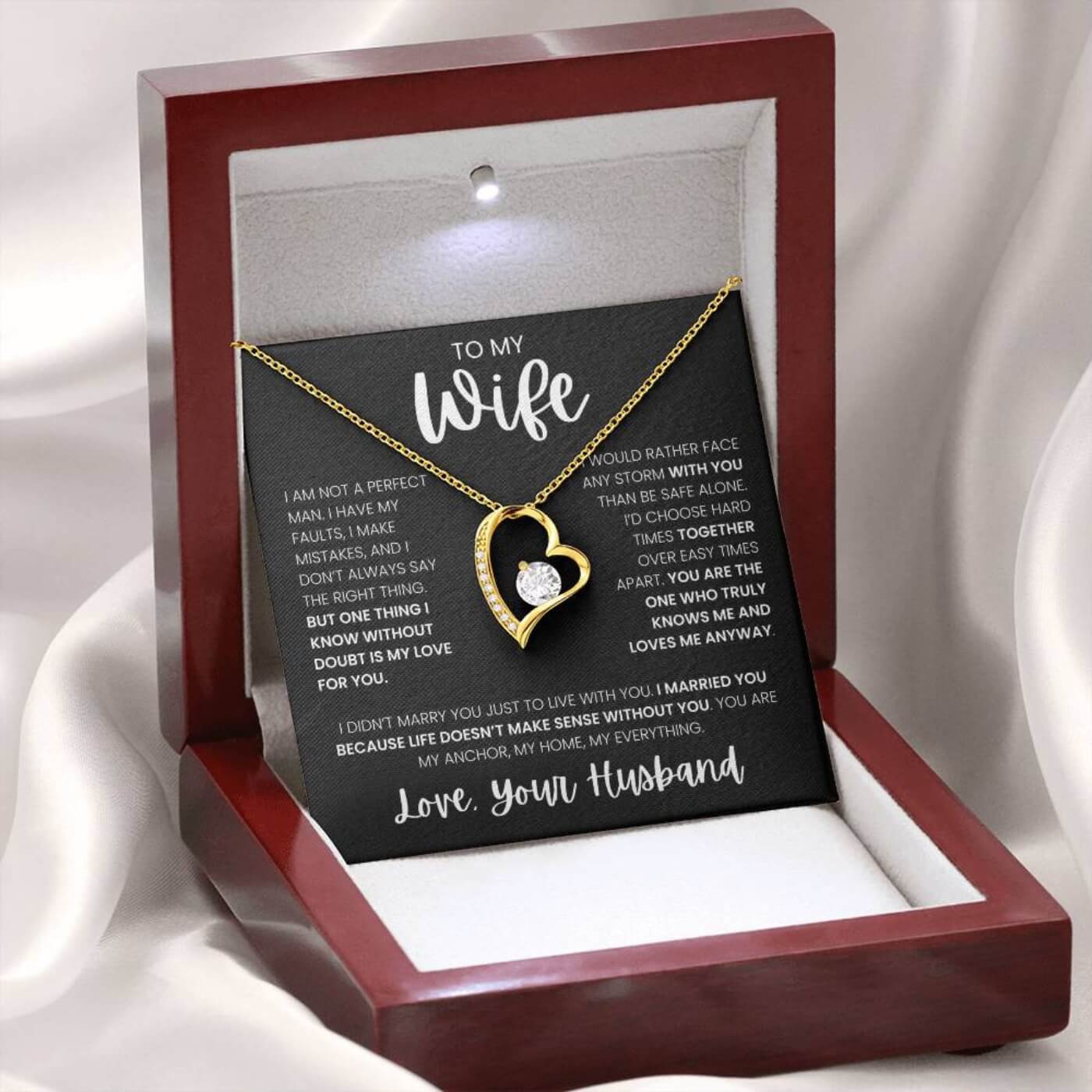 To My Wife: The Forever Bond Necklace