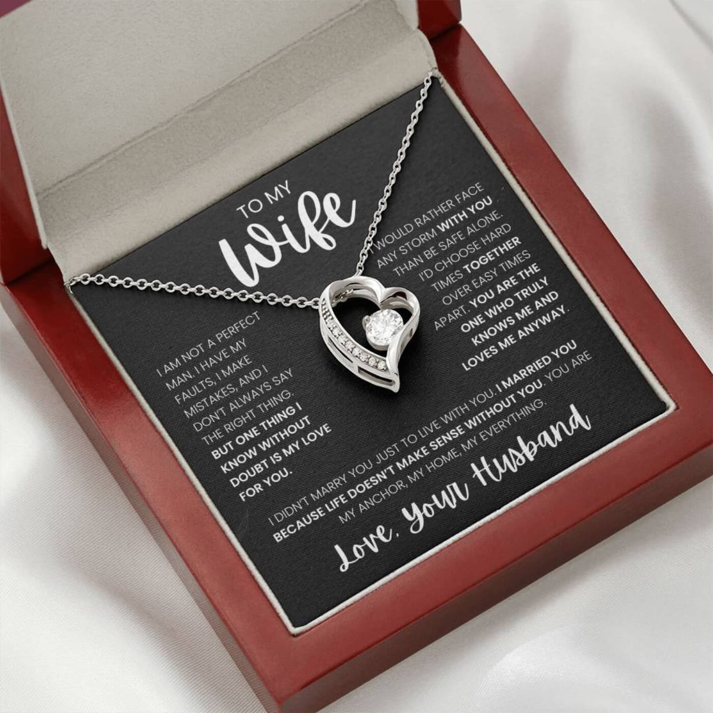 To My Wife: The Forever Bond Necklace