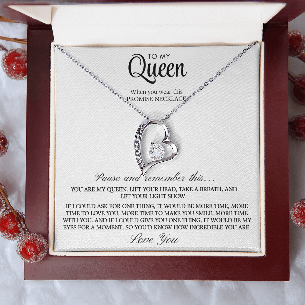 To My Queen: The Infinite Bond Necklace