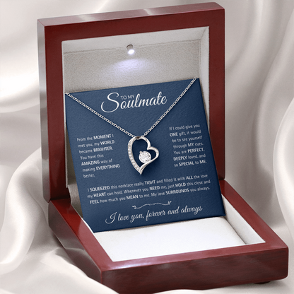 To My Soulmate: The Lifetime Bond Necklace