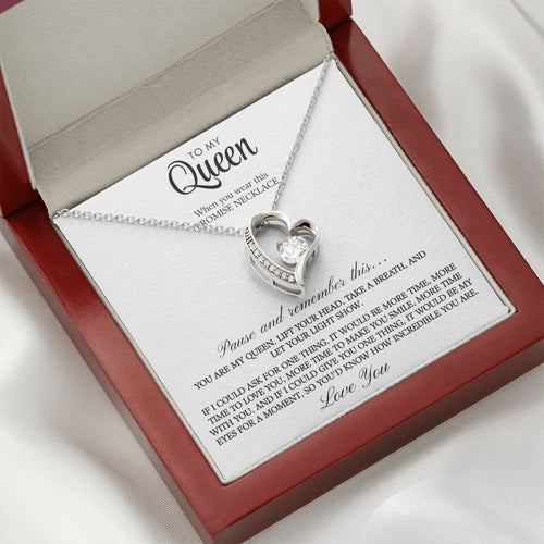 To My Queen: The Infinite Bond Necklace