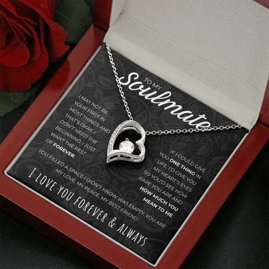 To My Soulmate: The Promise Heart Necklace