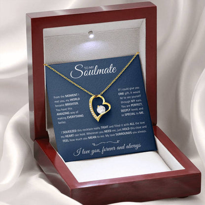To My Soulmate: The Lifetime Bond Necklace