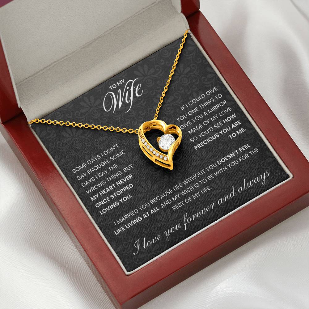 To My Wife: The Unbreakable Bond Necklace