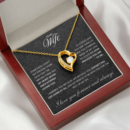 To My Wife: The Unbreakable Bond Necklace