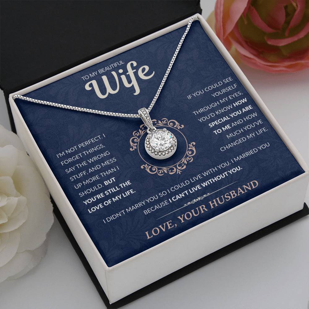 To My Beautiful Wife: The Eternal Promise Necklace