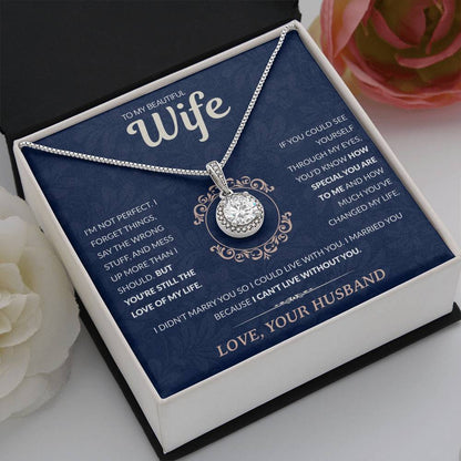To My Beautiful Wife: The Eternal Promise Necklace