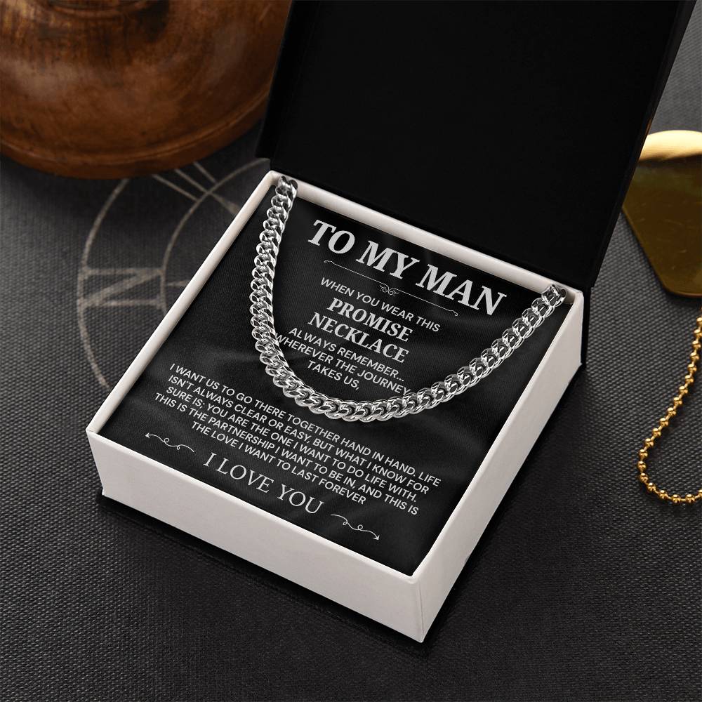 To My Man: The Ironclad Promise Necklace