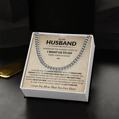 To My Husband: The Pillar of Strength Necklace