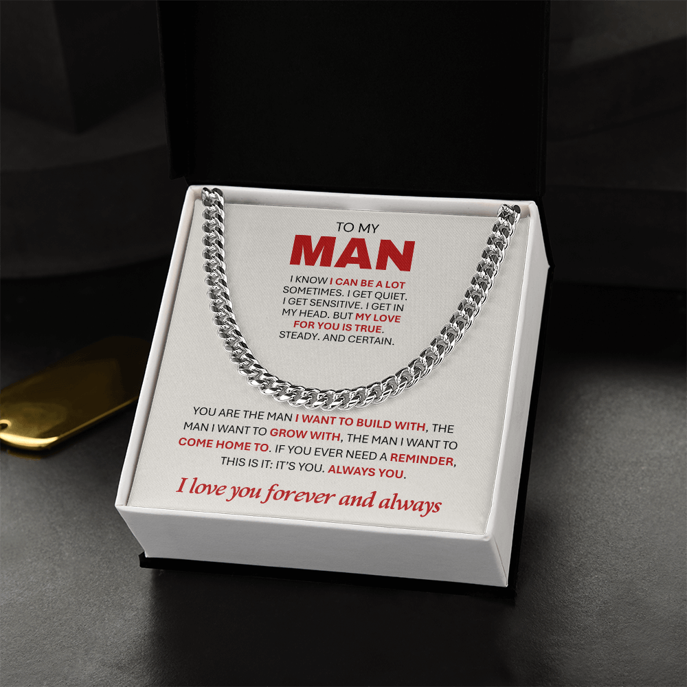 To My Man: The Forever Connected Necklace