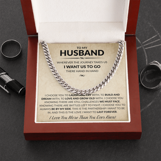 To My Husband: The Pillar of Strength Necklace