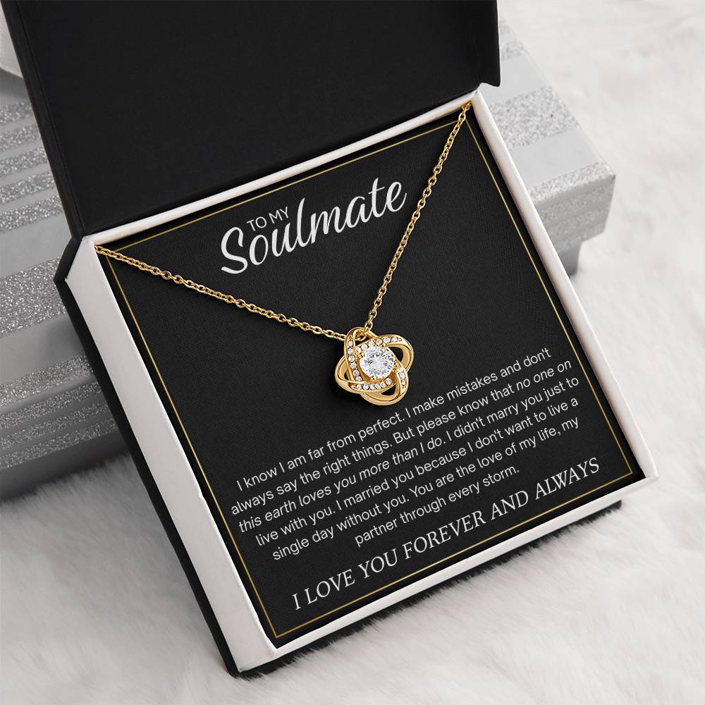 To My Soulmate: The Boundless Promise Necklace