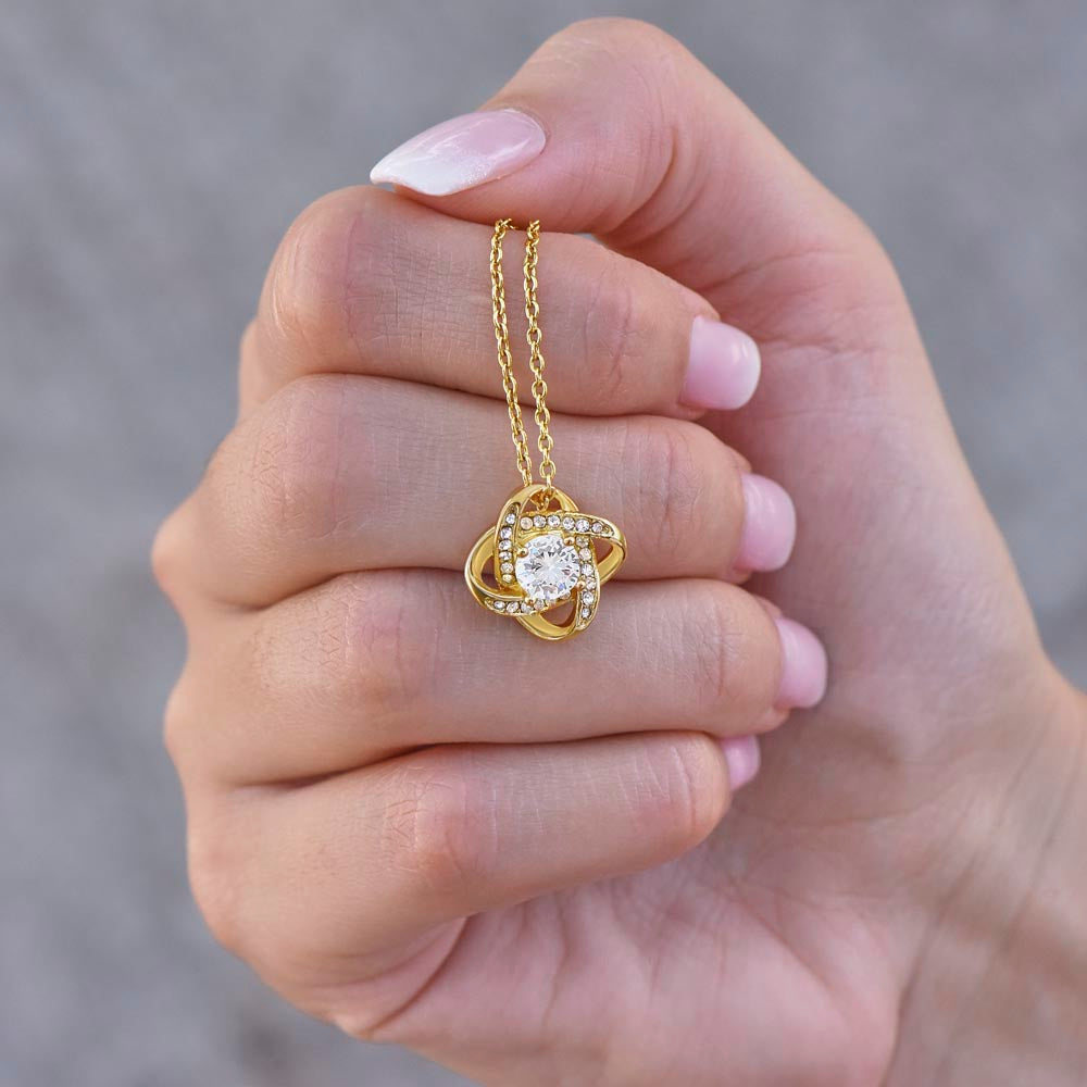 To My Beautiful Girlfriend: The Unbroken Knot Necklace