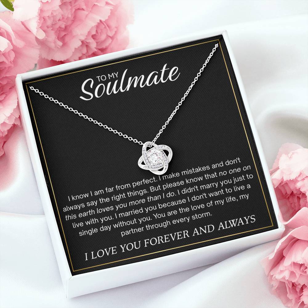 To My Soulmate: The Boundless Promise Necklace
