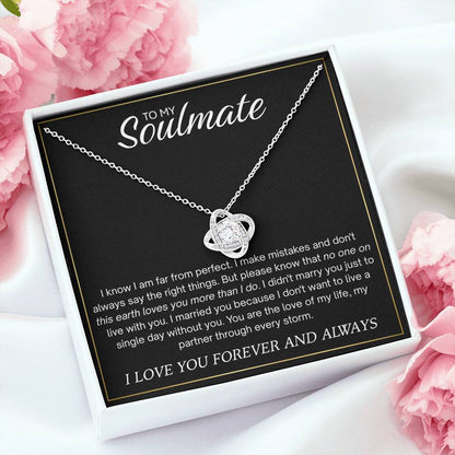 To My Soulmate: The Boundless Promise Necklace