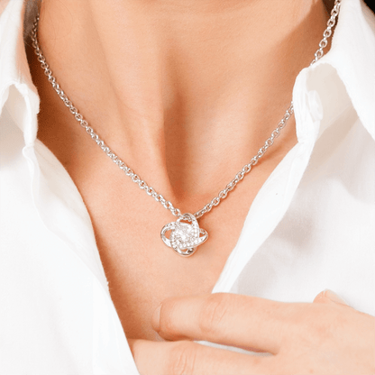 To My Beautiful Girlfriend: The Unbroken Knot Necklace
