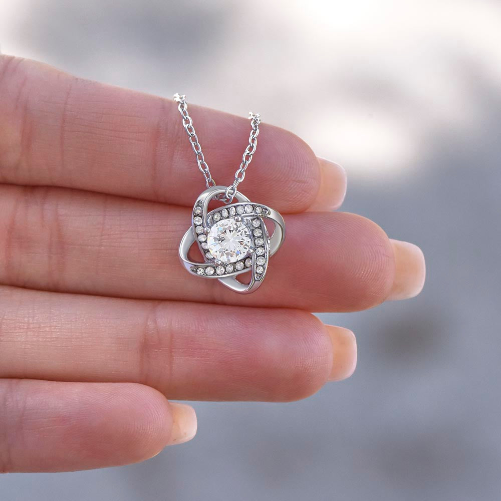 To My Beautiful Girlfriend: The Unbroken Knot Necklace