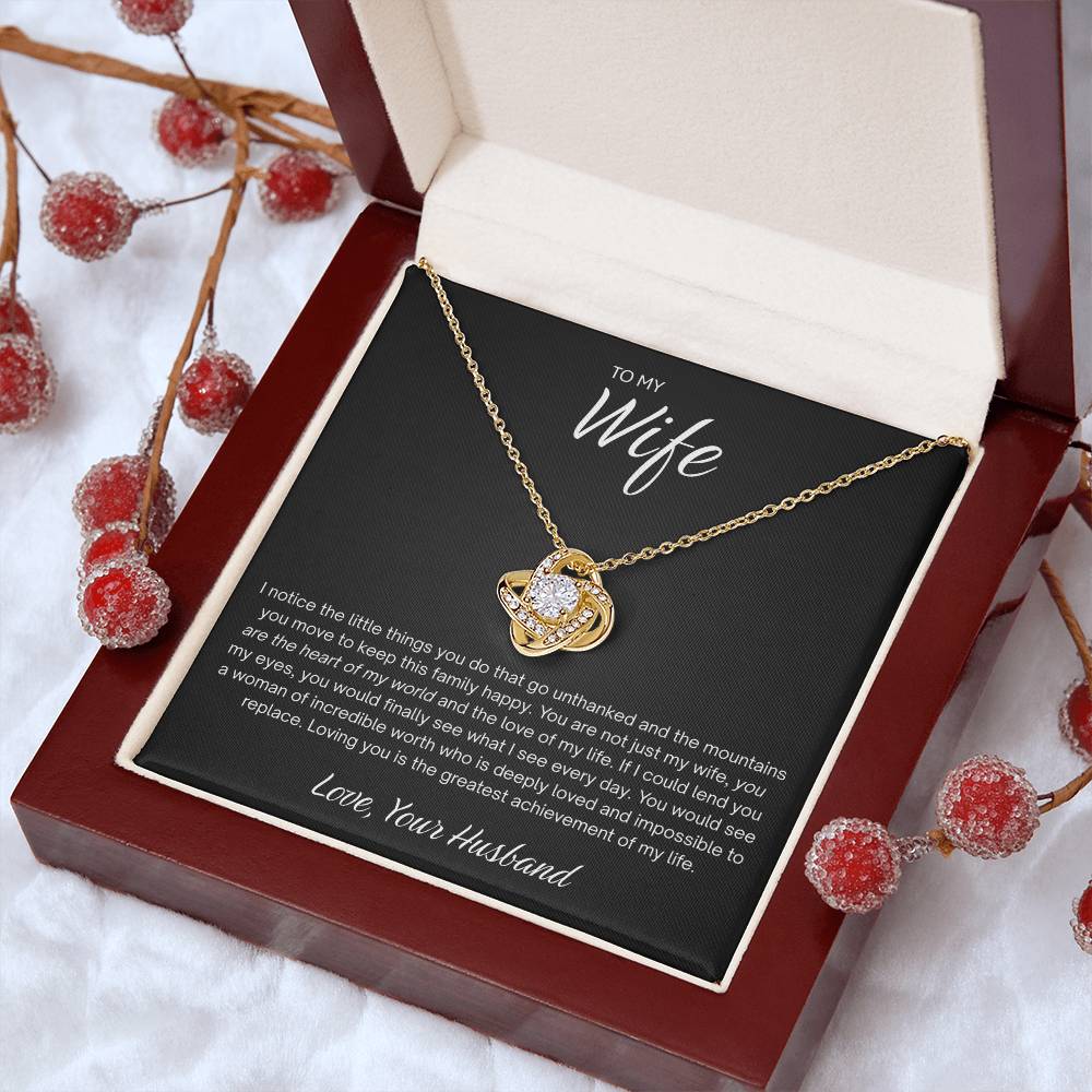 To My Wife: Promise of Us Necklace