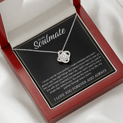 To My Soulmate: The Boundless Promise Necklace