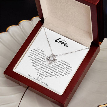 To My Love: Endless Knot Necklace