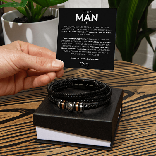 To My Man: Anchor of Love Bracelet