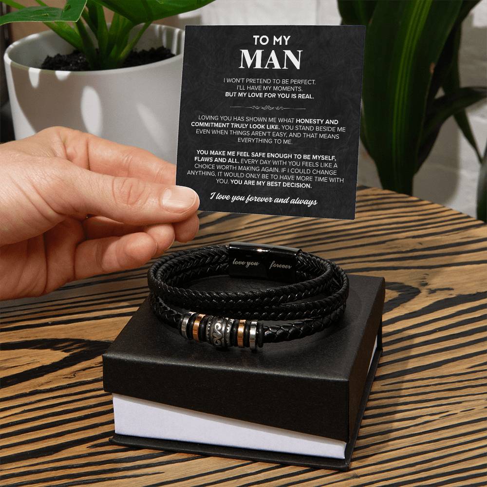 To My Man: Always Yours Bracelet