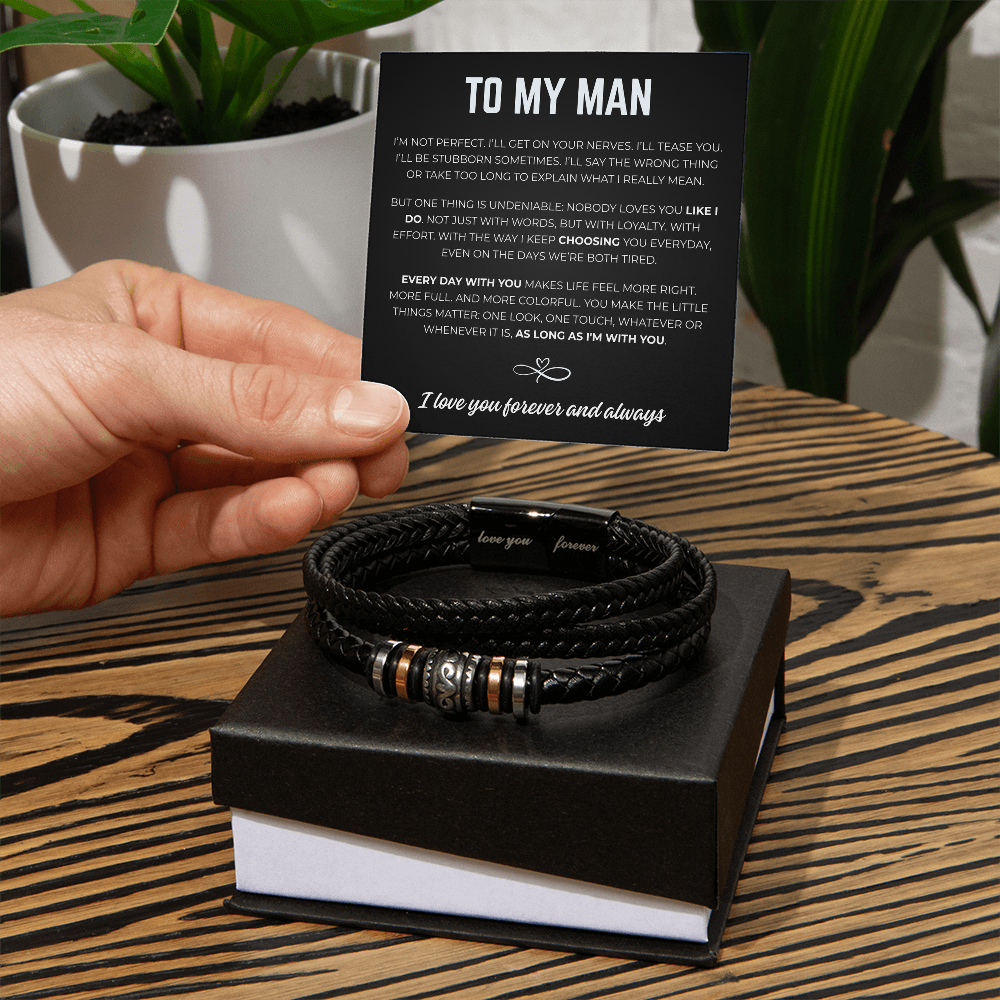 To My Man: Forever Mine Bracelet