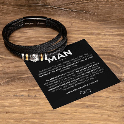 To My Man: Anchor of Love Bracelet