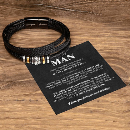 To My Man: Always Yours Bracelet