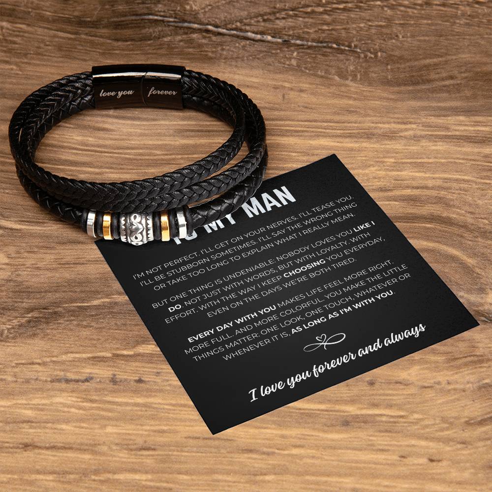 To My Man: Forever Mine Bracelet