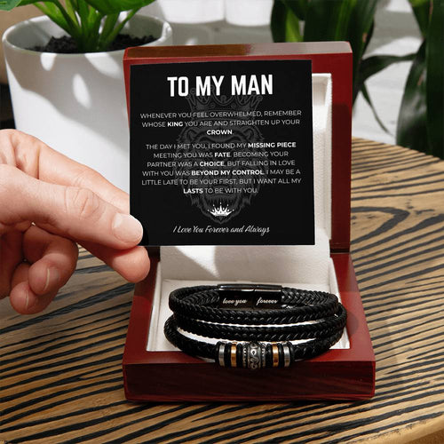 To My Man: Bound by Forever Bracelet