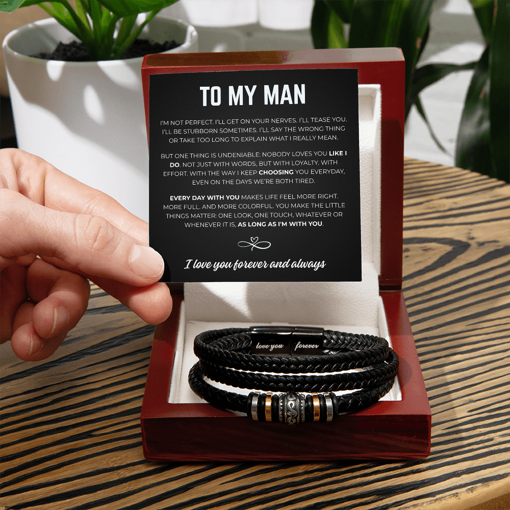 To My Man: Forever Mine Bracelet