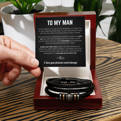 To My Man: Forever Mine Bracelet