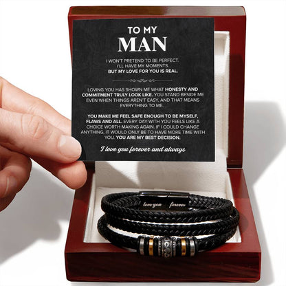 To My Man: Always Yours Bracelet