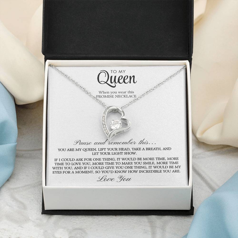 To My Queen: The Infinite Bond Necklace