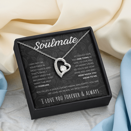 To My Soulmate: The Promise Heart Necklace