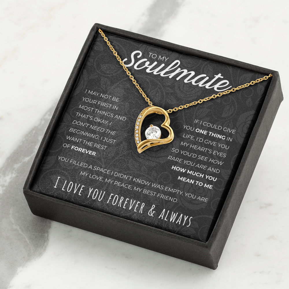 To My Soulmate: The Promise Heart Necklace