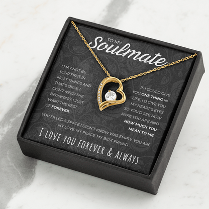 To My Soulmate: The Promise Heart Necklace