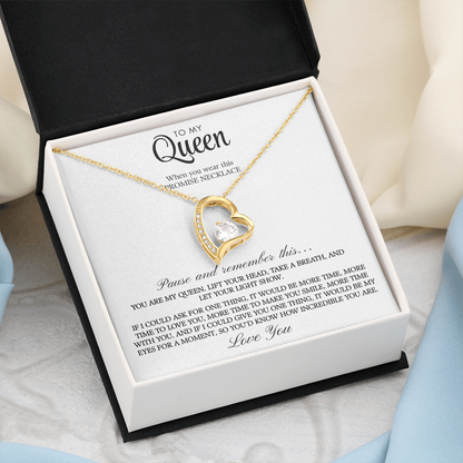To My Queen: The Infinite Bond Necklace
