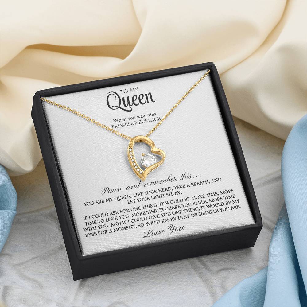 To My Queen: The Infinite Bond Necklace